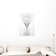 A Row Of Empty Wine Glasses Wall Decal