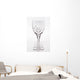 A Row Of Empty Wine Glasses Wall Decal