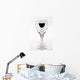 A Row Of Wine Glasses With Red Wine In The Last Glass Wall Decal