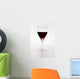 A Wine Glass With Red Wine Wall Mural
