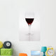 A Wine Glass With Red Wine Wall Mural