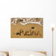 Relax Inscription Sand near Wall Decal Design 2