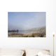 Frost On The Tall Grass Along The Shore Of A Lake Wall Mural