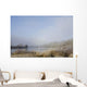 Frost On The Tall Grass Along The Shore Of A Lake Wall Mural