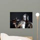 Great knight holding his sword Wall Mural