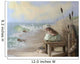 A Girl Posed By The Seashore Wall Mural