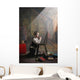 A Young Boy Praying With A Light Beam On Him Wall Mural