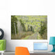 Electricity Wires Running Along A Country Road Wall Mural