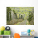 Electricity Wires Running Along A Country Road Wall Mural