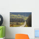 A Country Road With Electrical Wires Running Along It Wall Mural