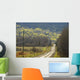 A Country Road With Electrical Wires Running Along It Wall Mural