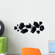 Various Dark Rocks Asteroid Wall Decal Sticker Set