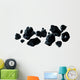 Various Dark Rocks Asteroid Wall Decal Sticker Set