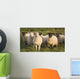 Sheep In A Pasture Wall Mural