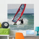 A Man Windsurfing Wall Mural