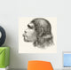 Head Of A Neanderthal Man Wall Mural
