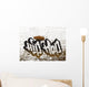 Hip-hop graffiti text on the wall Wall Mural
