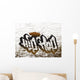Hip-hop graffiti text on the wall Wall Mural
