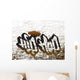 Hip-hop graffiti text on the wall Wall Mural