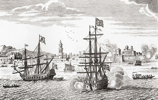 Sea Battle, Centurion vs Manilla Galleon Wall Mural