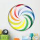 Colorful peppermint candy button Wall Mural