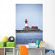 Longstone Lighthouse And Guillemot In The Water Wall Mural