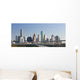 Intersection of Interstate I-10 and I-45 with the Houston skylin Wall Mural