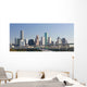 Intersection of Interstate I-10 and I-45 with the Houston skylin Wall Mural