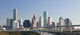 Intersection of Interstate I-10 and I-45 with the Houston skylin Wall Mural