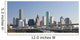 Intersection of Interstate I-10 and I-45 with the Houston skylin Wall Mural