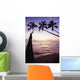 Palm Trees At Dusk Wall Mural