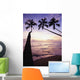 Palm Trees At Dusk Wall Mural