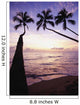 Palm Trees At Dusk Wall Mural