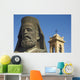 Archbishop Makarios Statue Outside Archbishopic Palace, Close Up Wall Mural