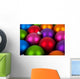 Multi-colored Christmas Ornament Baubles Wall Mural