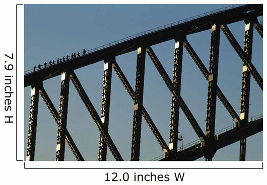 People Walking Up The Sydney Harbor Bridge Wall Mural