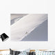Trekking Up Snowy Mountain Wall Mural