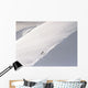 Trekking Up Snowy Mountain Wall Mural