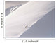 Trekking Up Snowy Mountain Wall Mural