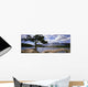 Tree And Fallen Tree Beside Lake Beauvert Wall Mural