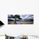 Tree And Fallen Tree Beside Lake Beauvert Wall Mural