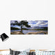 Tree And Fallen Tree Beside Lake Beauvert Wall Mural