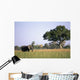 Elephant Grazing In Water Meadows Wall Mural