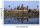 Towers Of Angkor Wat And Lake Wall Mural