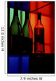 Three Bottles In A Bar, Close Up Wall Mural