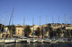 Sailboats Lined Up In Hvar Harbour Wall Mural