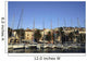 Sailboats Lined Up In Hvar Harbour Wall Mural