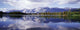 Rockies Reflected In Lake Beauvert Wall Mural