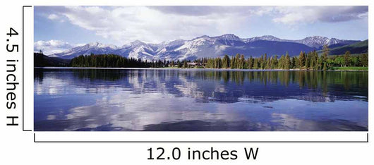 Rockies Reflected In Lake Beauvert Wall Mural