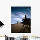 Horseback Riders In Silhouette On Sand Dune Wall Mural